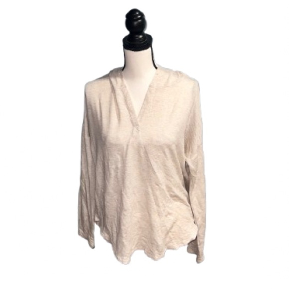 color thread- cream sweatshirt